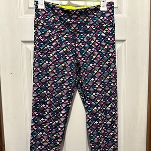 Victoria’s Secret VSX Sport Color Print Pattern High Waisted Leggings, Size M